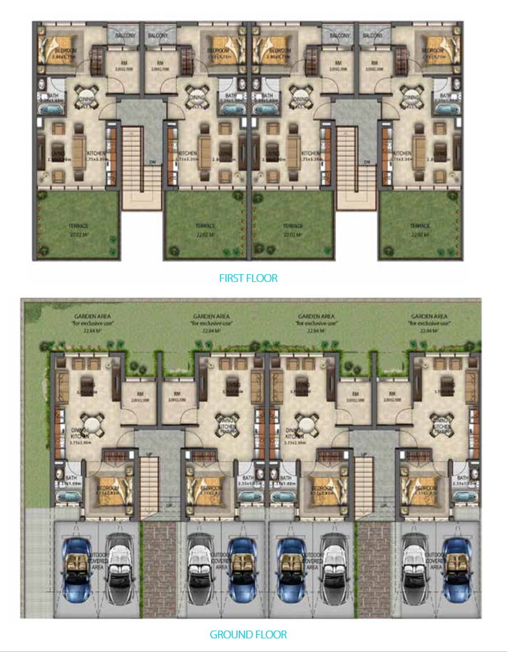 Floor plan - AKOYA MOD Townhouses Floor Plan