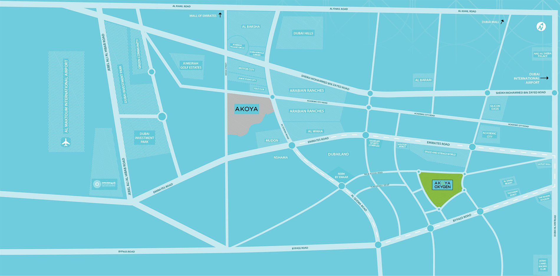 location map 1 - AKOYA MOD Townhouses Location Map