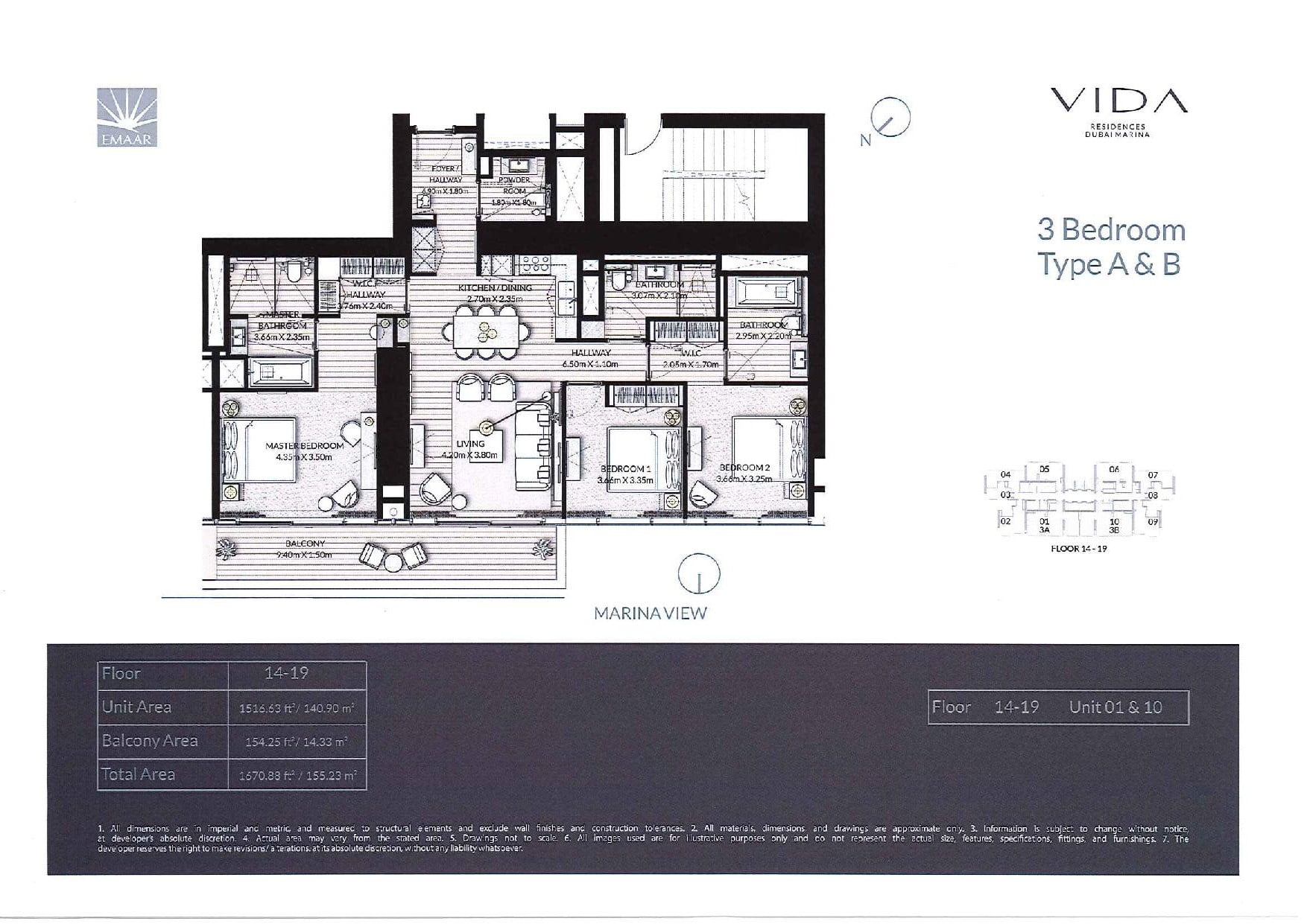 Vida Residences Floor Plans page 019 - Floor Plans - Vida Residences Dubai Marina