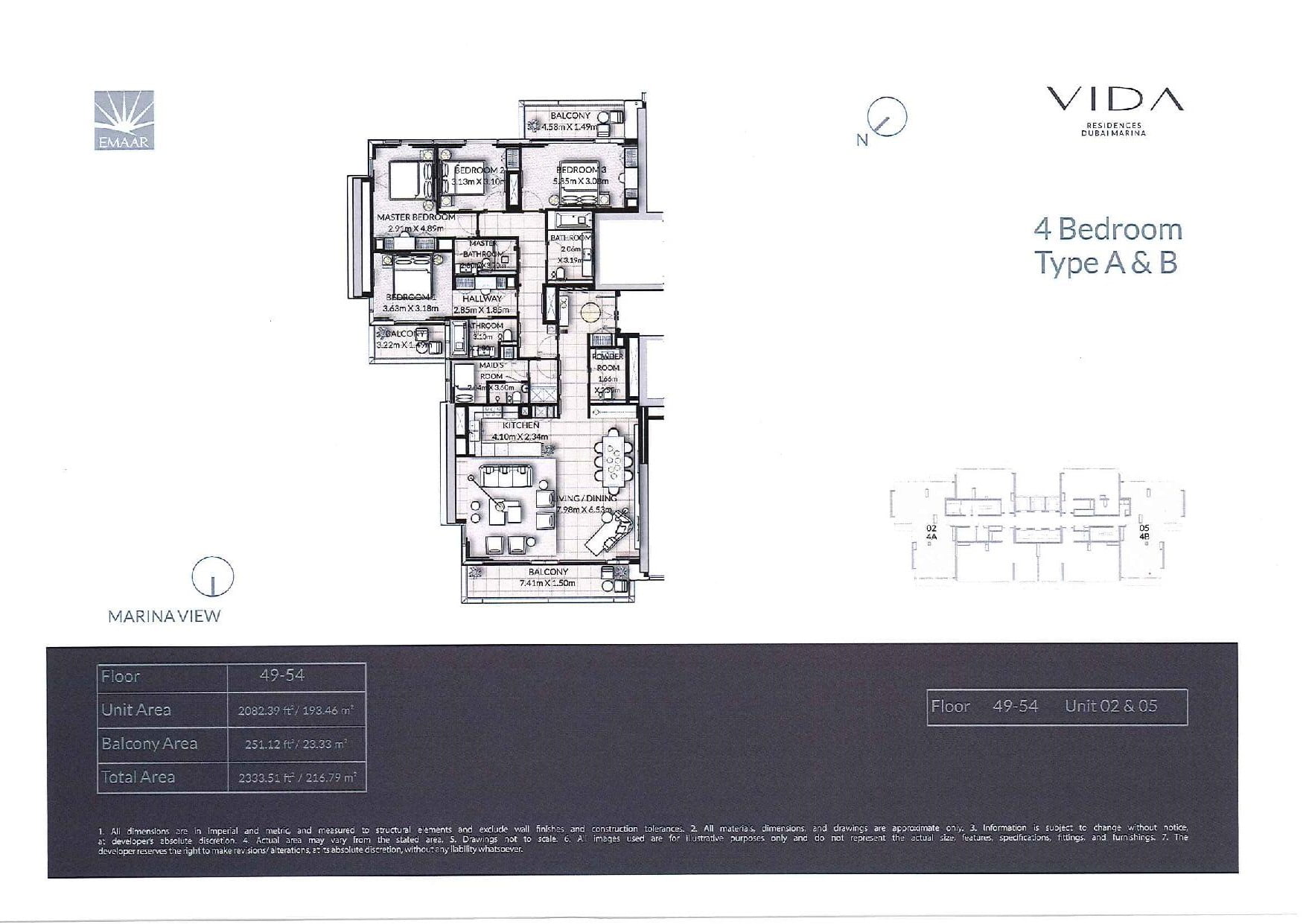 Vida Residences Floor Plans page 024 - Floor Plans - Vida Residences Dubai Marina