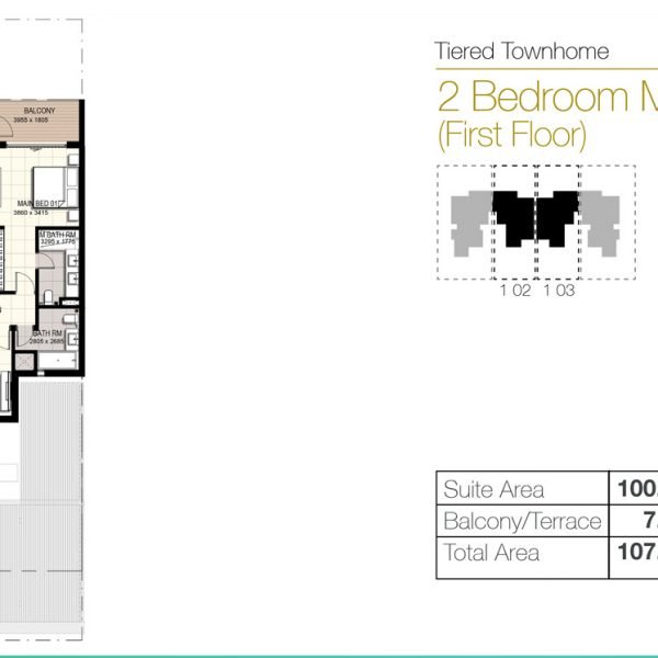 f1 600x600 - Urbana III - Floor Plans