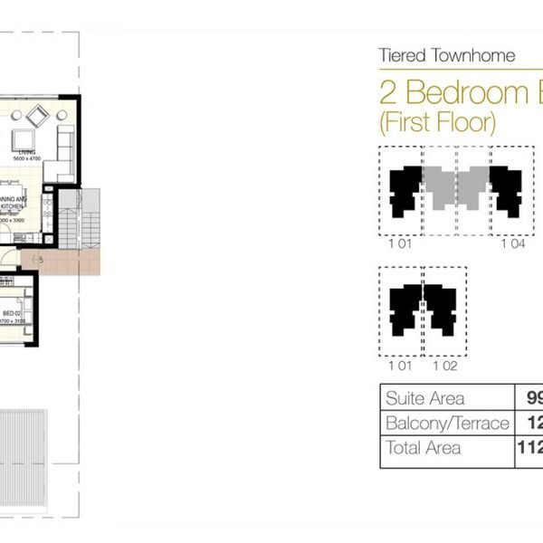 f3 600x600 - Urbana III - Floor Plans