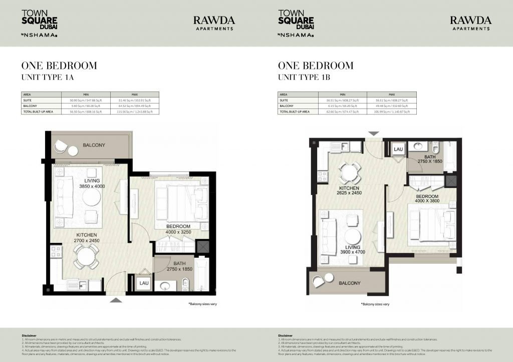 RAWDA Apartments 1BR 1024x724 - Floor Plans - RAWDA Apartments