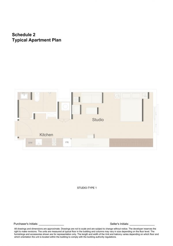 STUDIO TYPE 1 1 600x850 - Floor Plans - Eaton Place By Ellington