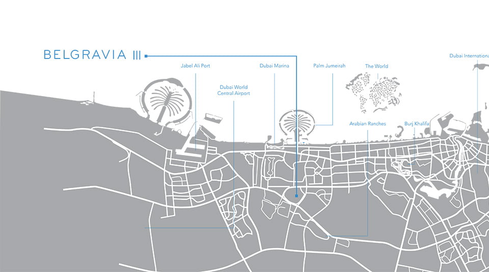 location map - Belgravia III by Ellington in JVC
