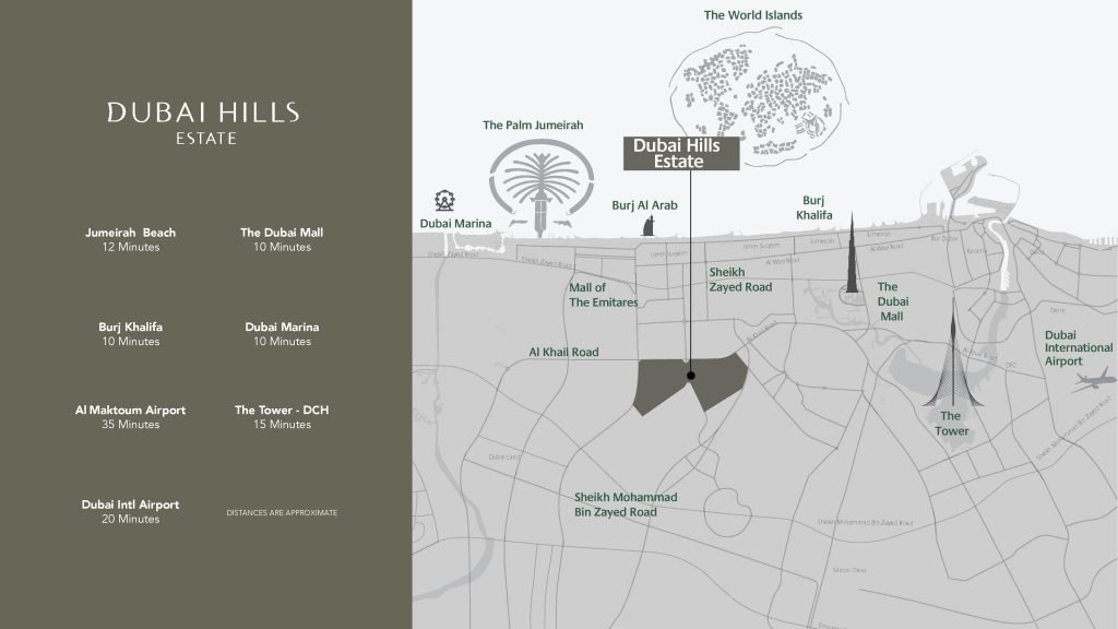 location map sidra 3 1024x576 - Sidra 3 at Dubai Hills Estate By Emaar