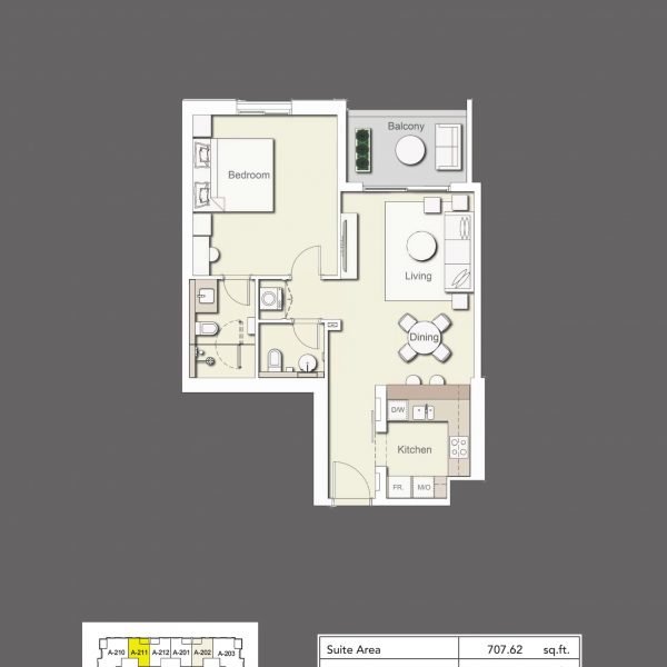 1BR Type3 600x600 - Wilton Terraces 1 - Floor Plans