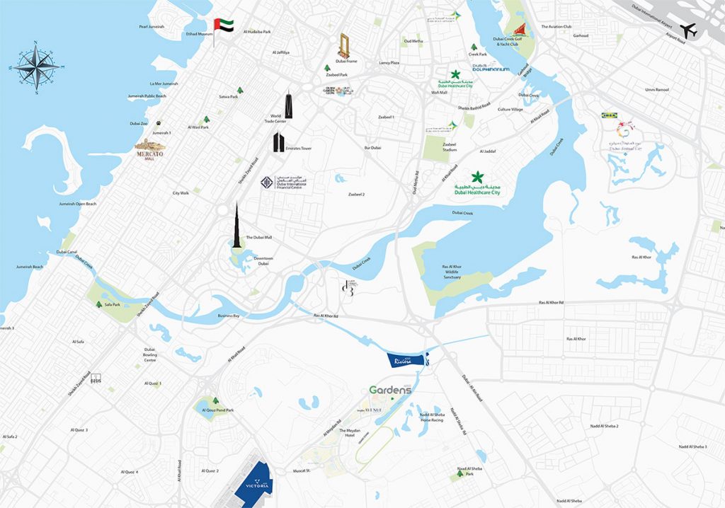 خريطة موقع حديقة العزيزي 1024x718 - حدائق عزيزي في شارع الميدان