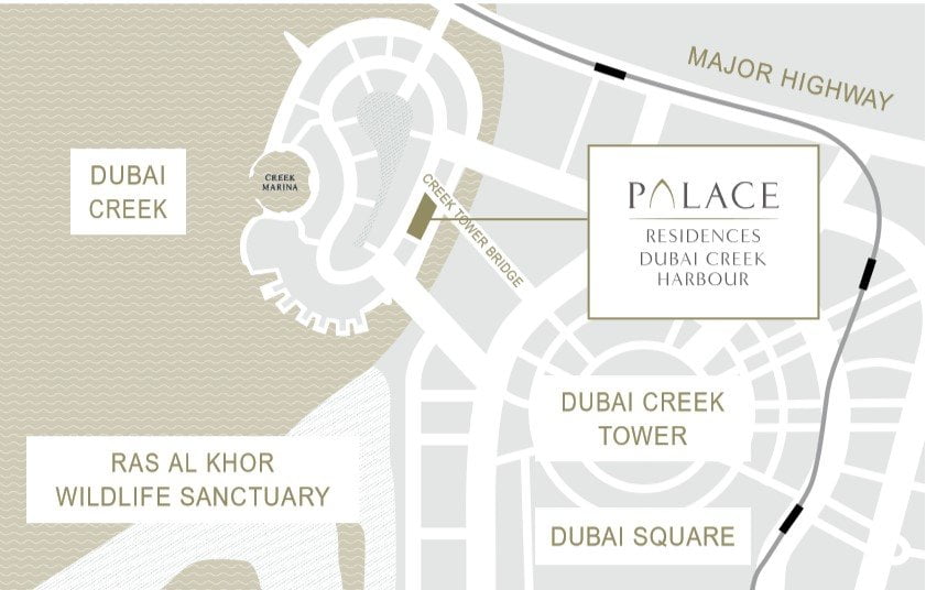Location Map - Palace Residences By Address Hotels + Resorts