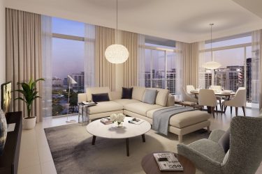 GREEN SQUARE 3BDR Living 375x250 - Green Square in Dubai Hills Estate