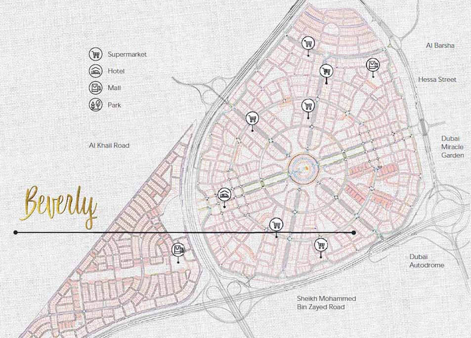 Beverly Residence location - Beverly Residence at Jumeirah Village Circle