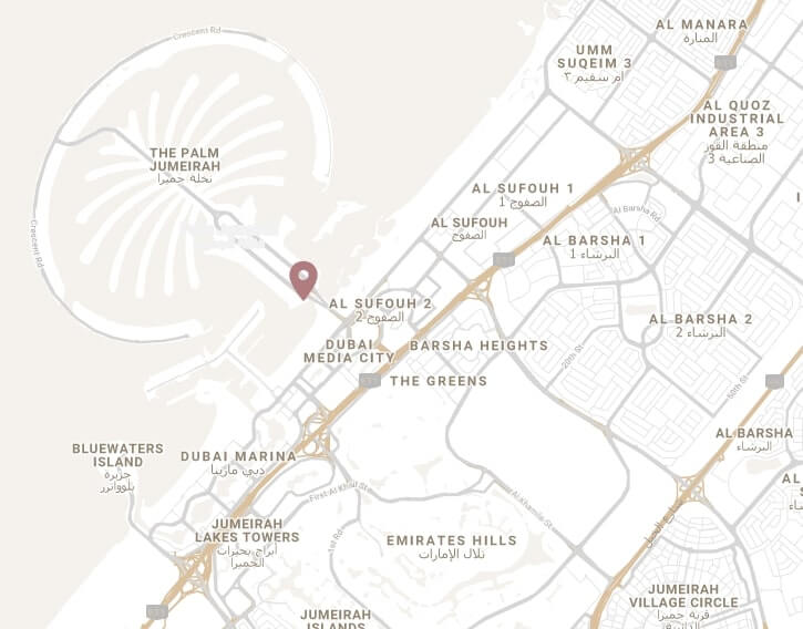 ava map - Ava at Palm Jumeirah
